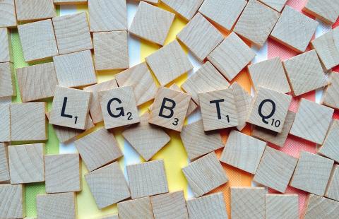 LGBTQ scrabble tiles