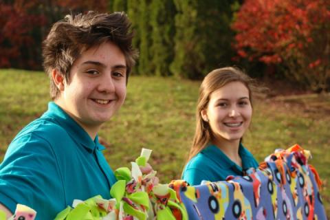 4-H students at event